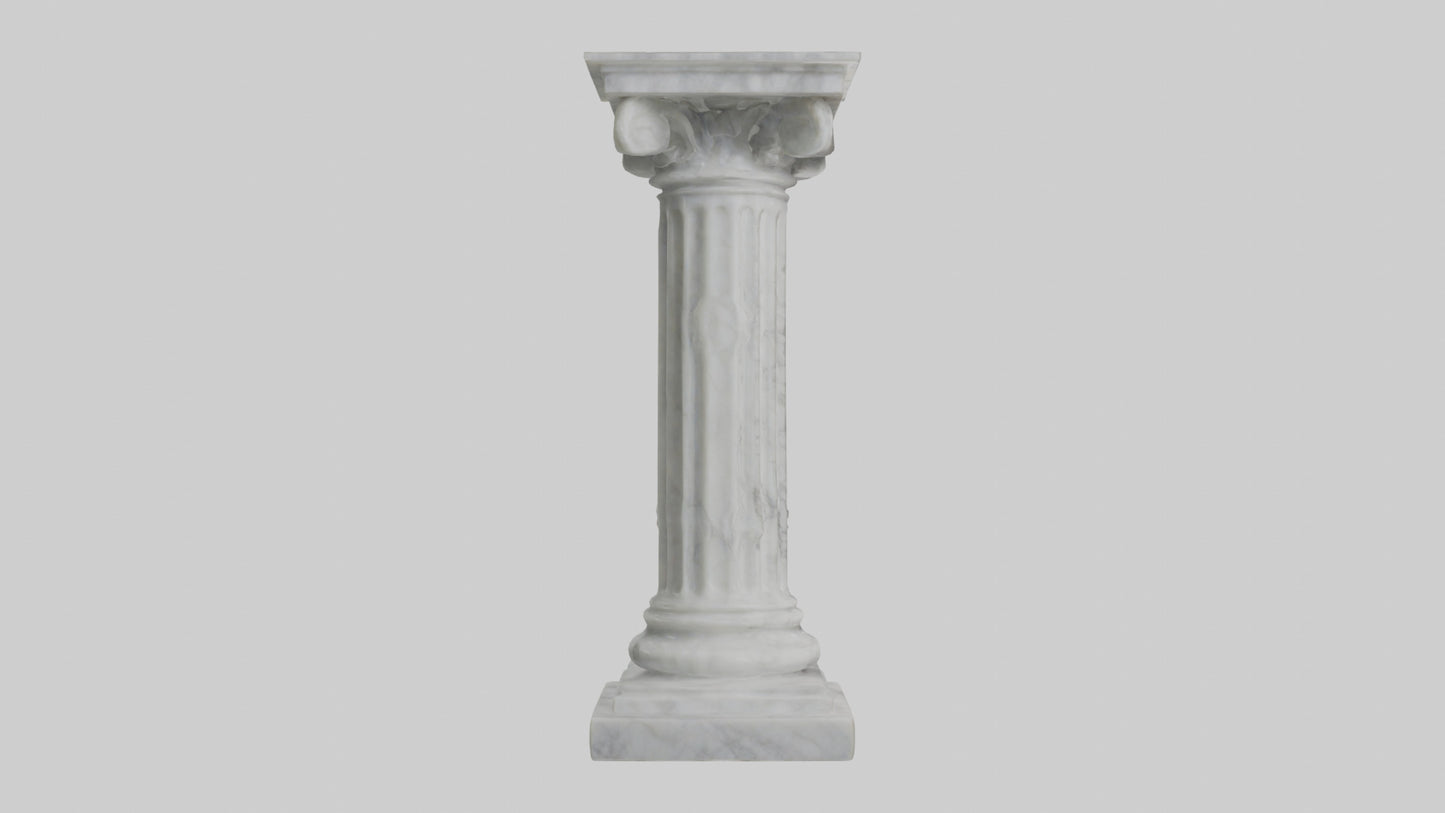 3D model Marble pedestal model 2 VR / AR / low-poly