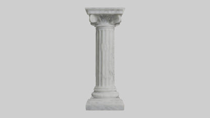 3D model Marble pedestal model 2 VR / AR / low-poly