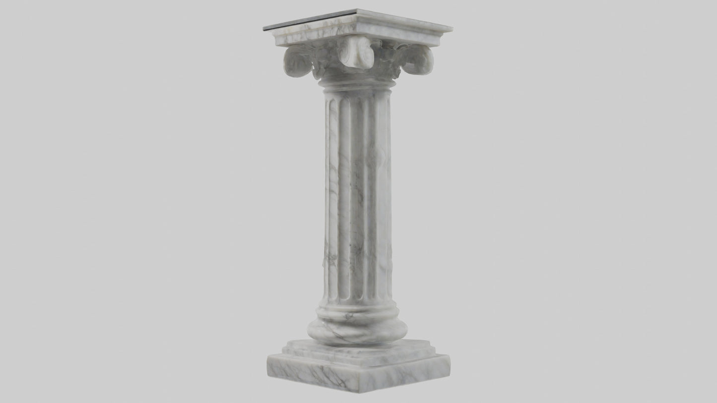 3D model Marble pedestal model 2 VR / AR / low-poly