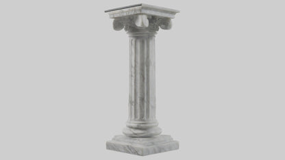 3D model Marble pedestal model 2 VR / AR / low-poly