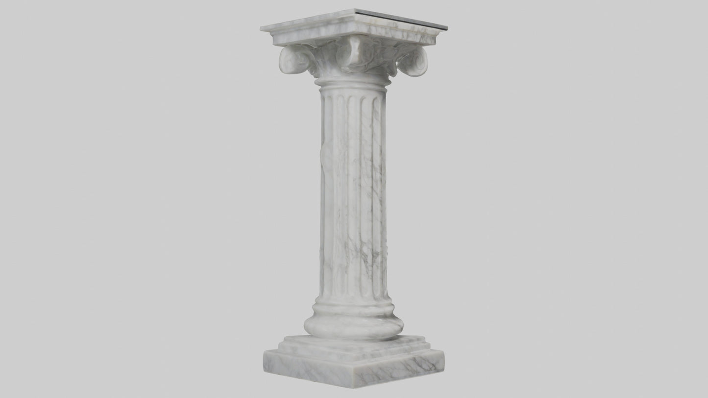 3D model Marble pedestal model 2 VR / AR / low-poly
