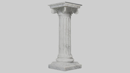 3D model Marble pedestal model 2 VR / AR / low-poly