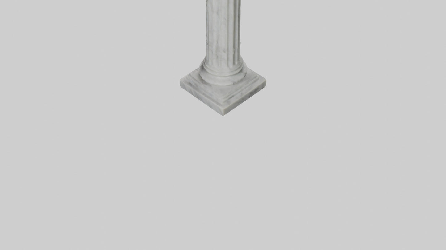 3D model Marble pedestal model 2 VR / AR / low-poly