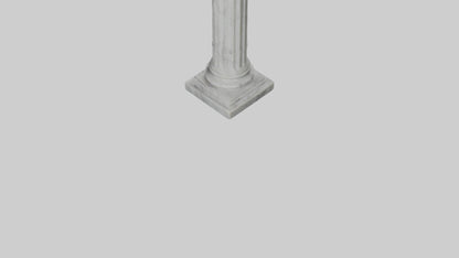 3D model Marble pedestal model 2 VR / AR / low-poly