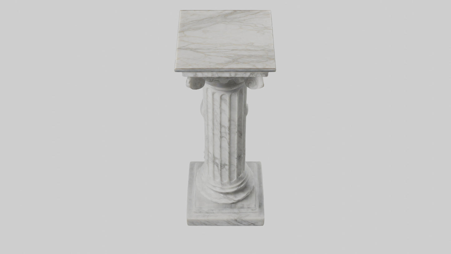 3D model Marble pedestal model 2 VR / AR / low-poly