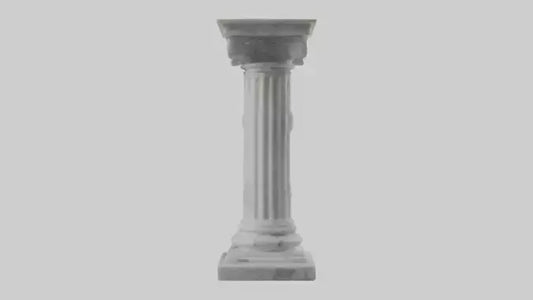 3D model Marble pedestal model 2 VR / AR / low-poly