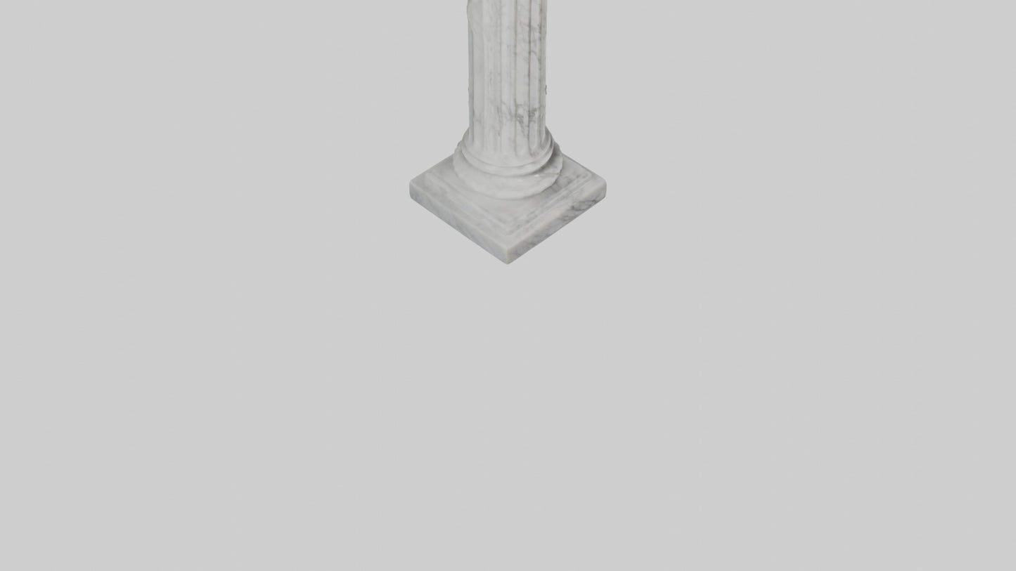 3D model Marble pedestal model 2 VR / AR / low-poly
