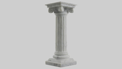3D model Marble pedestal model 2 VR / AR / low-poly