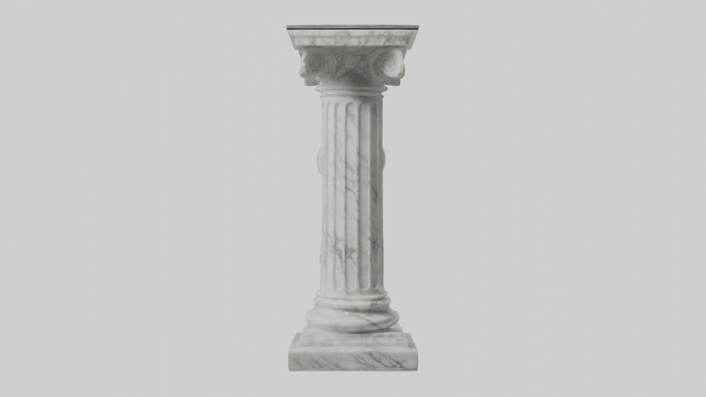 3D model Marble pedestal model 2 VR / AR / low-poly