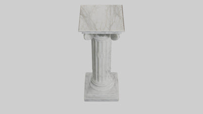 3D model Marble pedestal model 2 VR / AR / low-poly