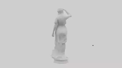 3D model Marble sculpture model VR / AR / low-poly
