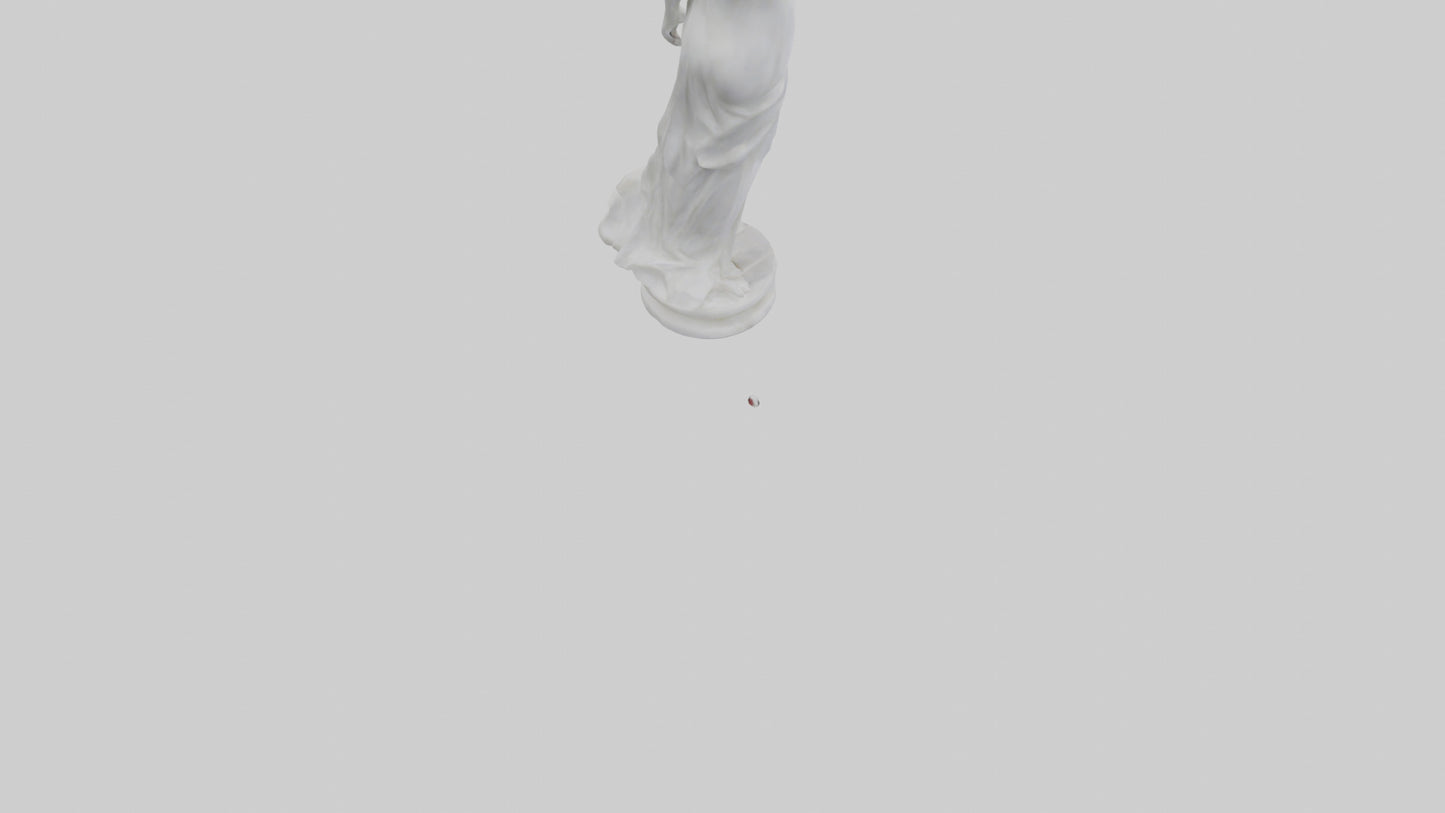 3D model Marble sculpture model VR / AR / low-poly