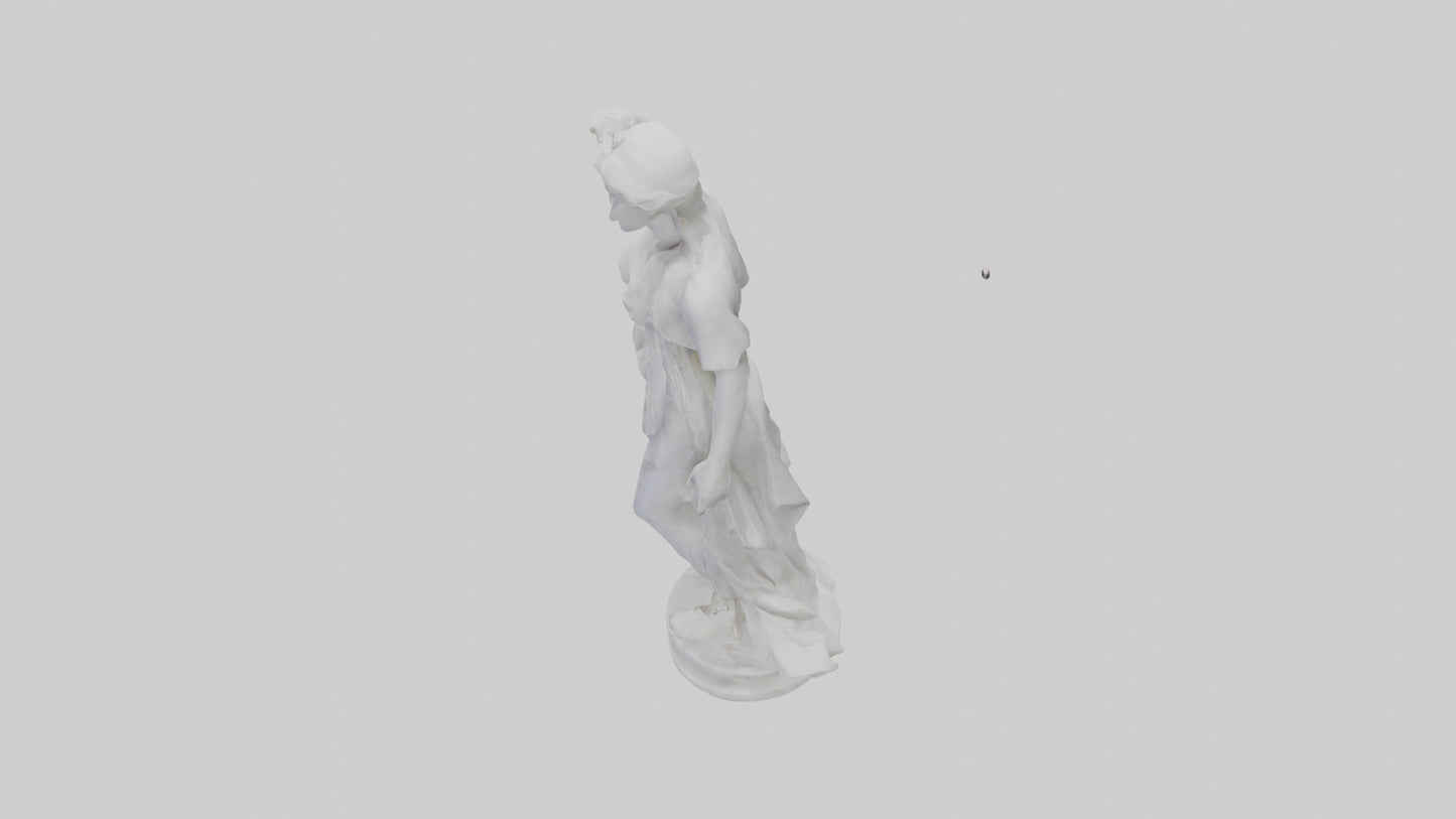 3D model Marble sculpture model VR / AR / low-poly