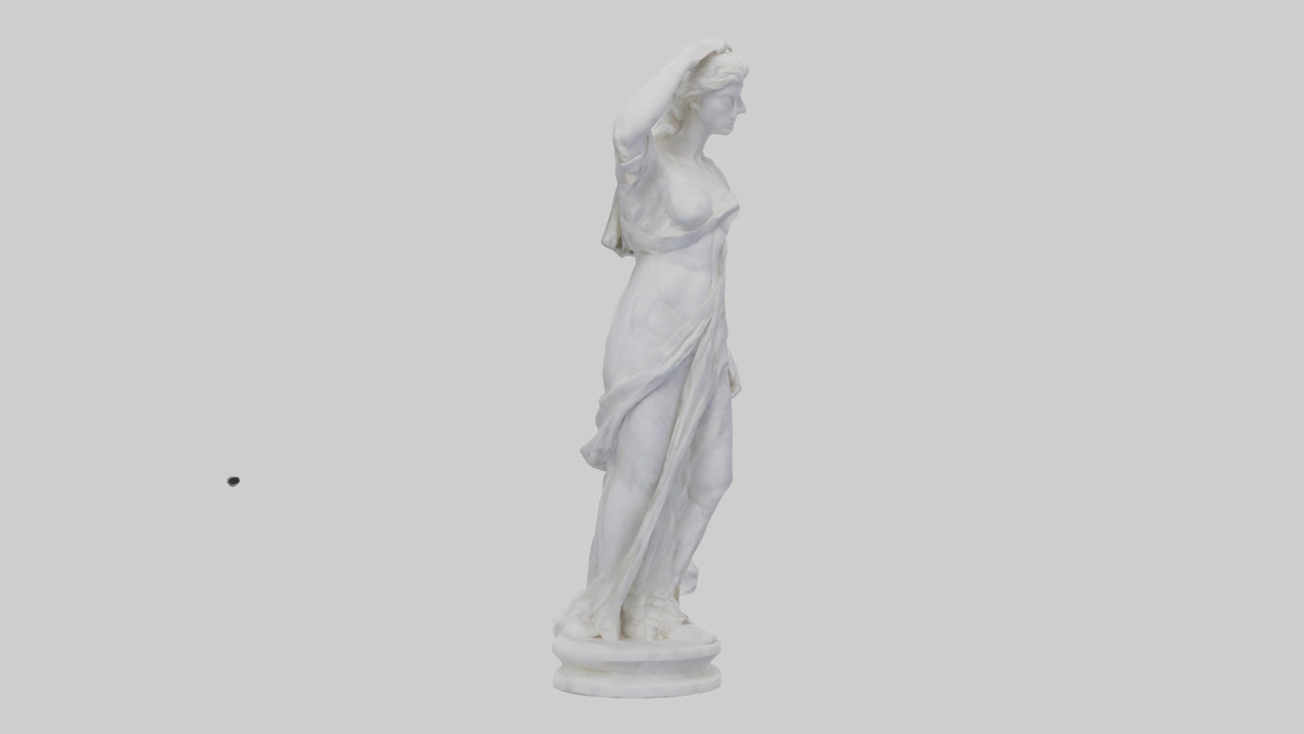 3D model Marble sculpture model VR / AR / low-poly