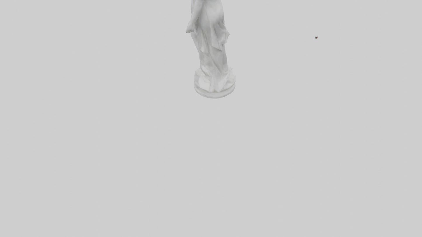 3D model Marble sculpture model VR / AR / low-poly
