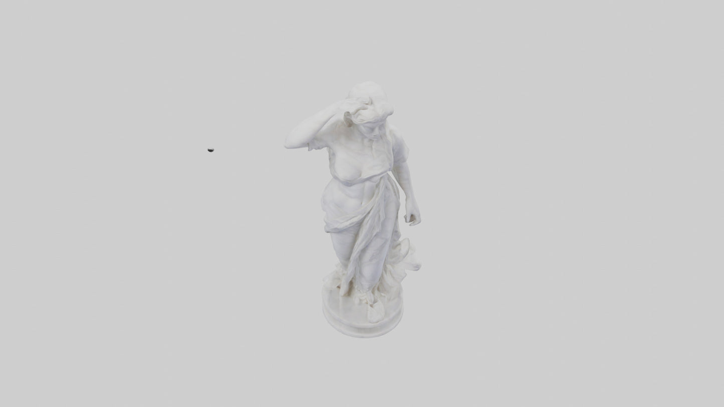 3D model Marble sculpture model VR / AR / low-poly