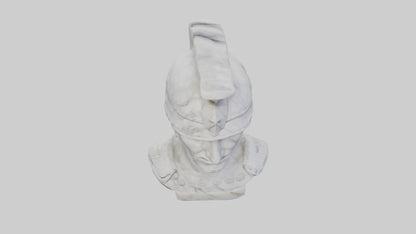 3D model Marble Soldier bust model VR / AR / low-poly