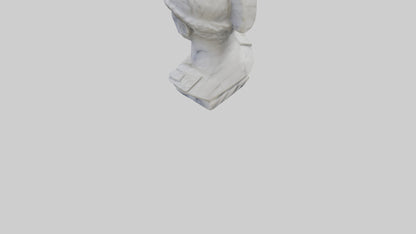 3D model Marble Soldier bust model VR / AR / low-poly