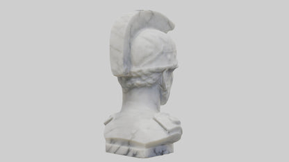 3D model Marble Soldier bust model VR / AR / low-poly