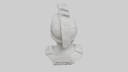3D model Marble Soldier bust model VR / AR / low-poly