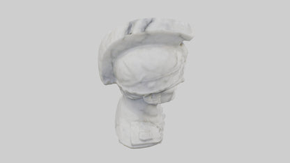 3D model Marble Soldier bust model VR / AR / low-poly