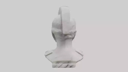 3D model Marble Soldier bust model VR / AR / low-poly
