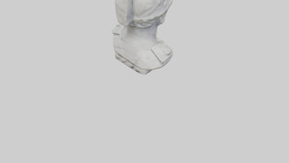 3D model Marble Soldier bust model VR / AR / low-poly
