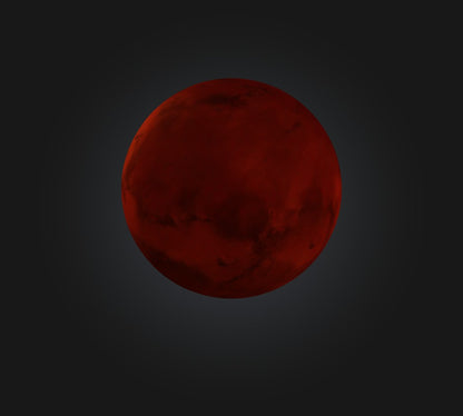 3D model Mars Planet VR / AR / low-poly