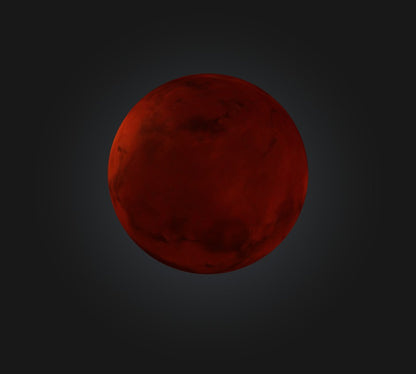 3D model Mars Planet VR / AR / low-poly