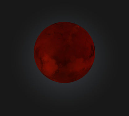 3D model Mars Planet VR / AR / low-poly