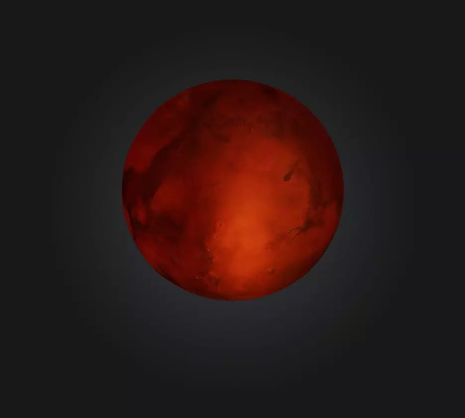 3D model Mars Planet VR / AR / low-poly