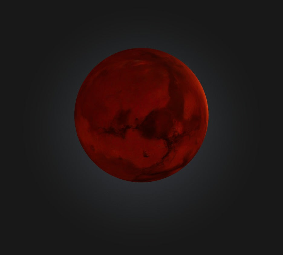 3D model Mars Planet VR / AR / low-poly