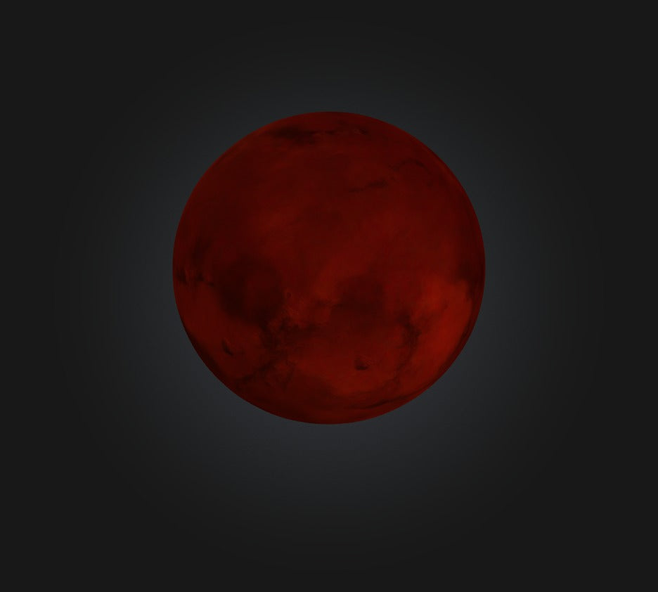 3D model Mars Planet VR / AR / low-poly