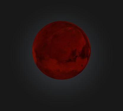 3D model Mars Planet VR / AR / low-poly