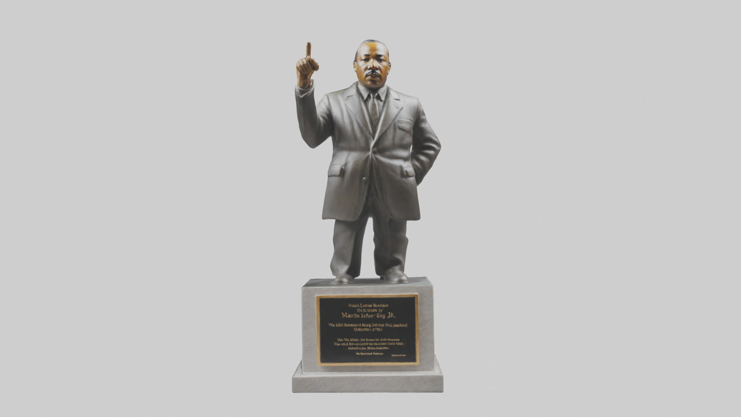 3D model Martin Luther King Jr statue model VR / AR / low-poly