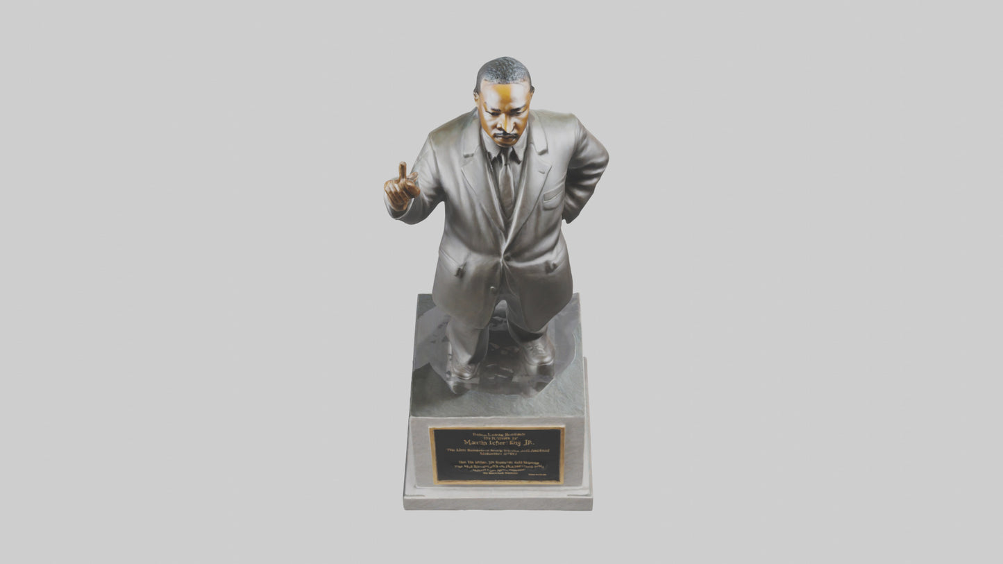 3D model Martin Luther King Jr statue model VR / AR / low-poly