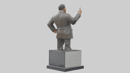 3D model Martin Luther King Jr statue model VR / AR / low-poly