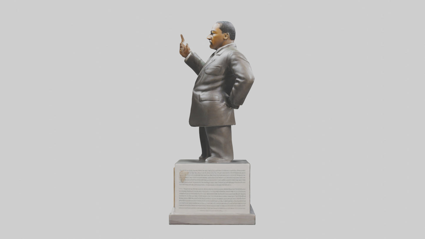 3D model Martin Luther King Jr statue model VR / AR / low-poly
