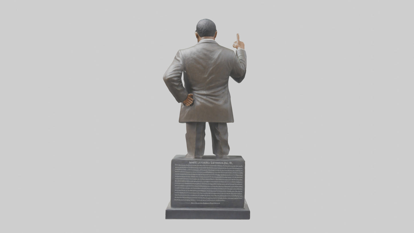 3D model Martin Luther King Jr statue model VR / AR / low-poly