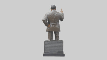 3D model Martin Luther King Jr statue model VR / AR / low-poly