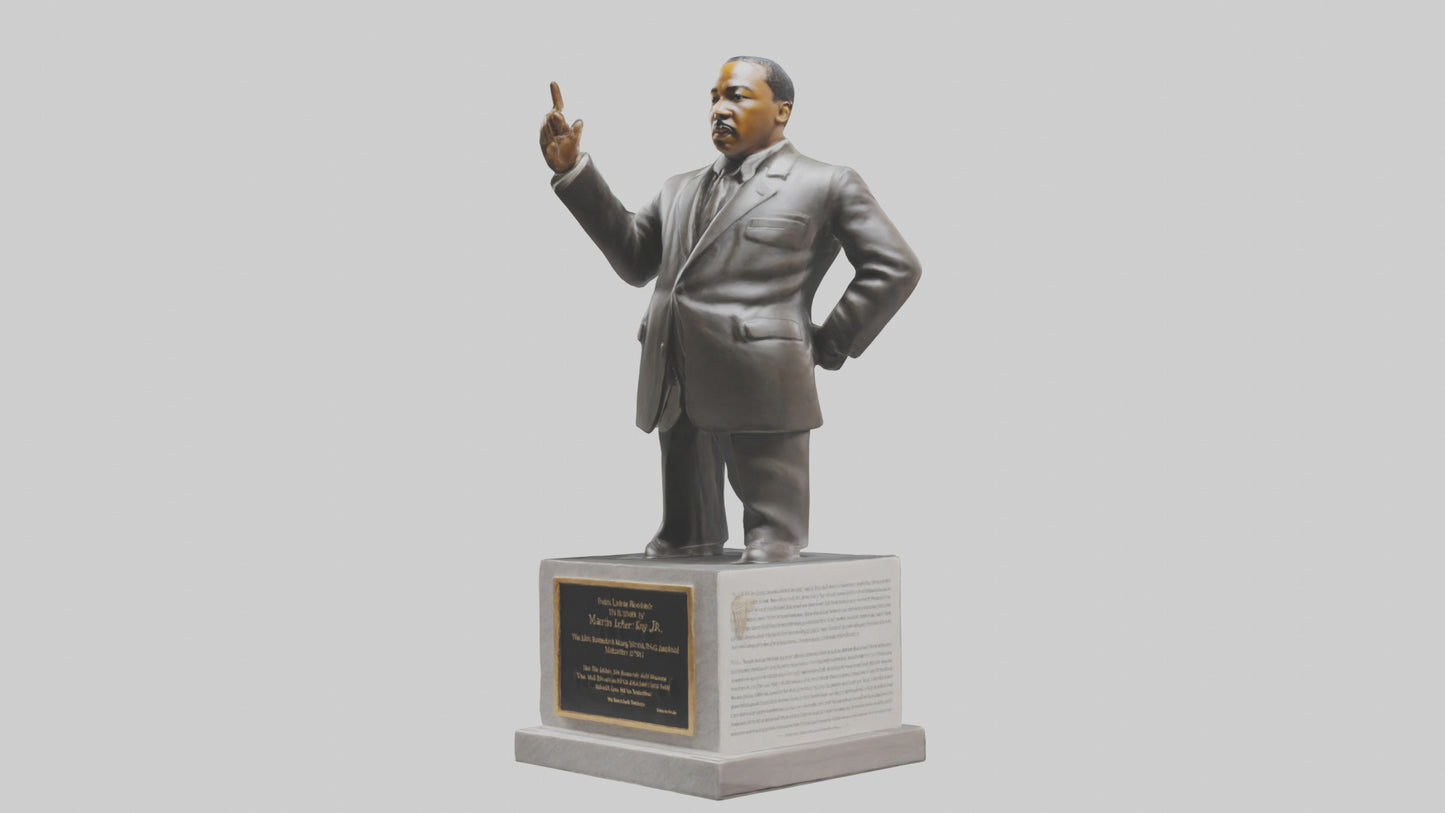 3D model Martin Luther King Jr statue model VR / AR / low-poly