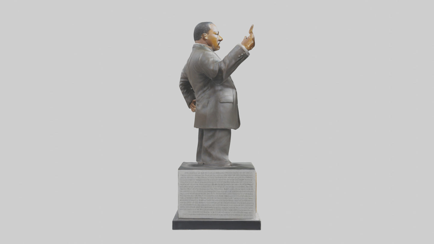 3D model Martin Luther King Jr statue model VR / AR / low-poly