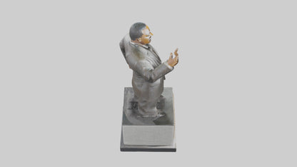 3D model Martin Luther King Jr statue model VR / AR / low-poly