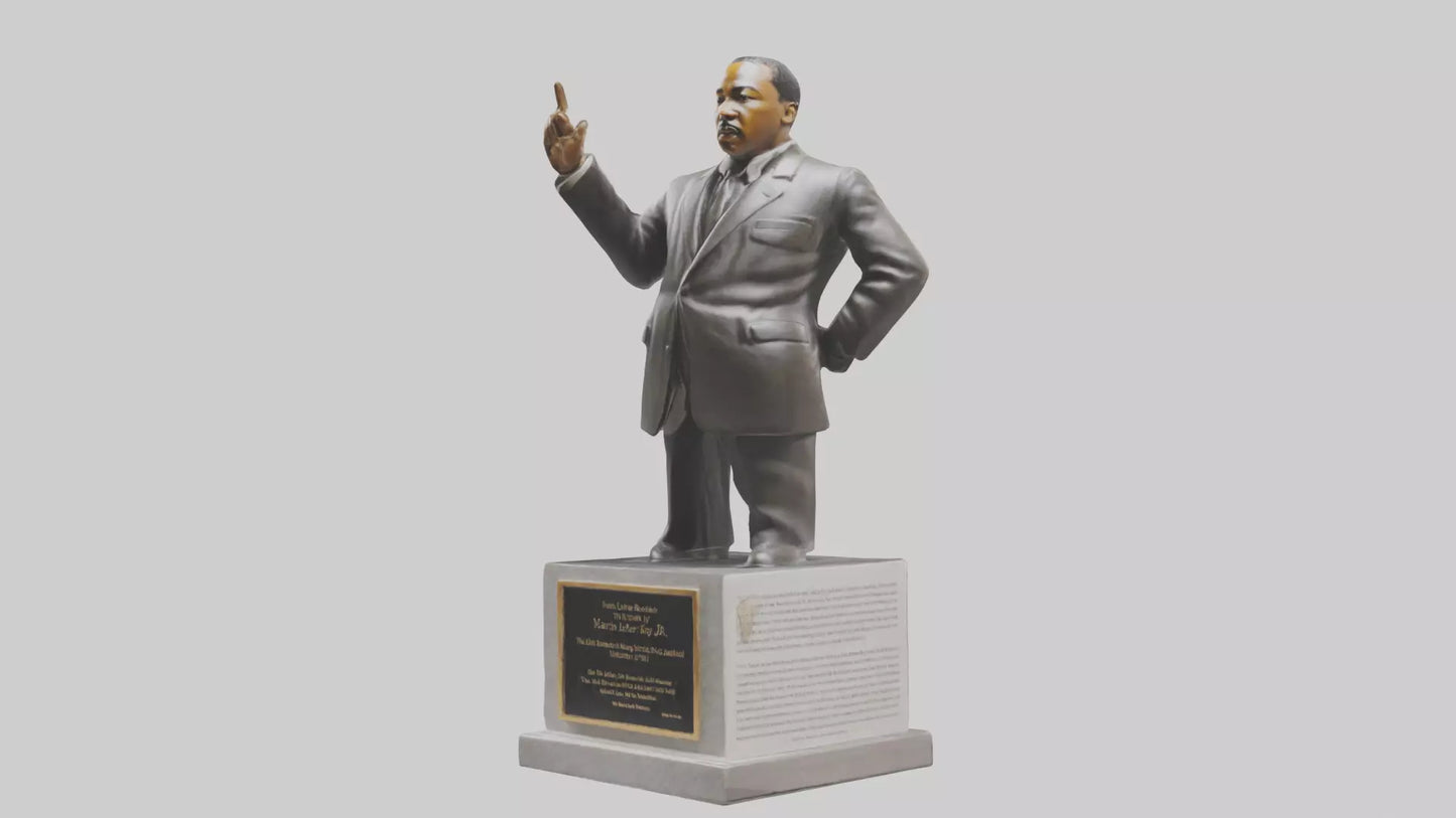 3D model Martin Luther King Jr statue model VR / AR / low-poly