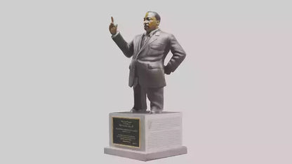 3D model Martin Luther King Jr statue model VR / AR / low-poly
