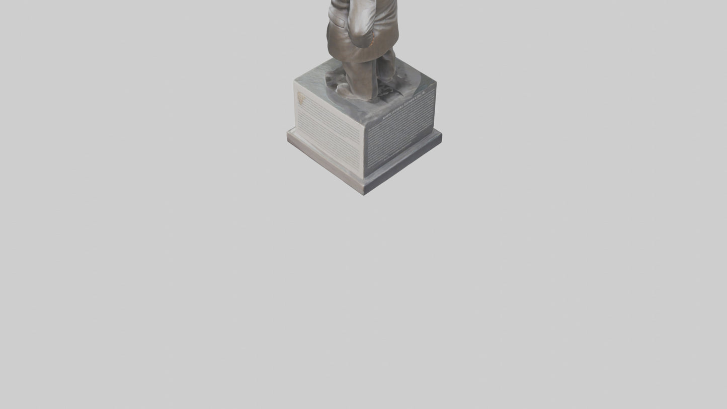3D model Martin Luther King Jr statue model VR / AR / low-poly