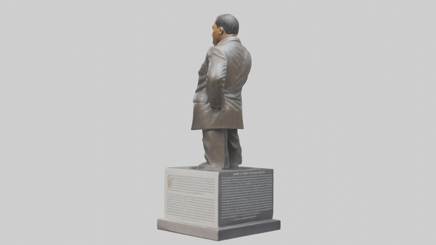 3D model Martin Luther King Jr statue model VR / AR / low-poly