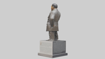 3D model Martin Luther King Jr statue model VR / AR / low-poly