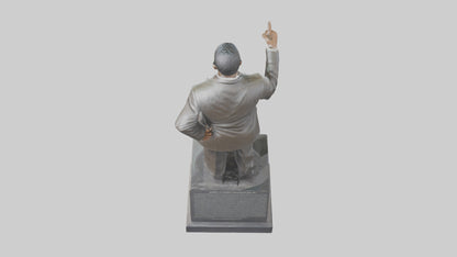 3D model Martin Luther King Jr statue model VR / AR / low-poly