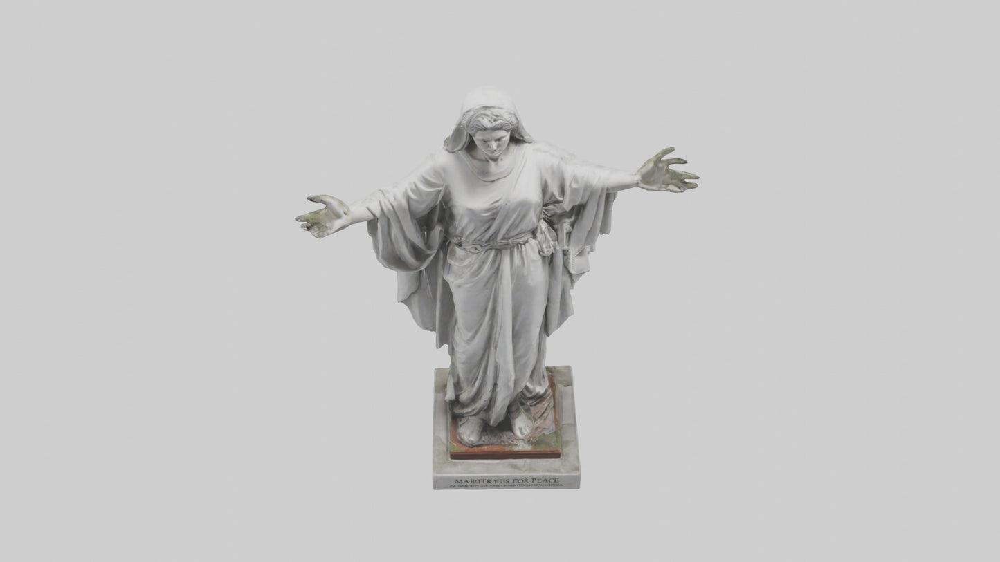 3D model Martyr for Peace statue model VR / AR / low-poly